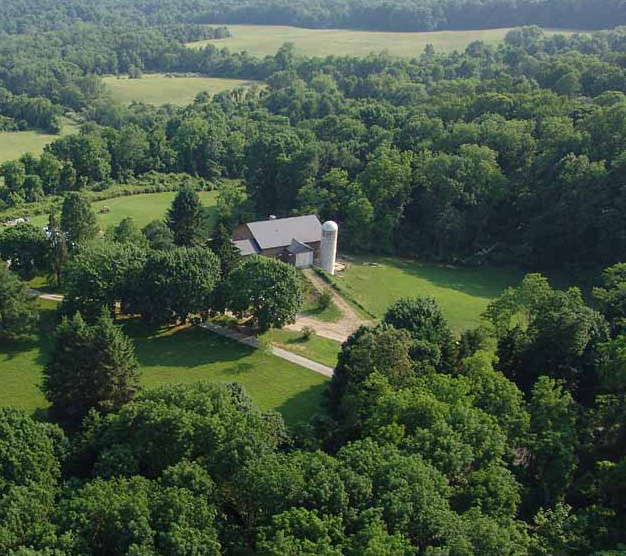 Aerial photo of Barn Conversion